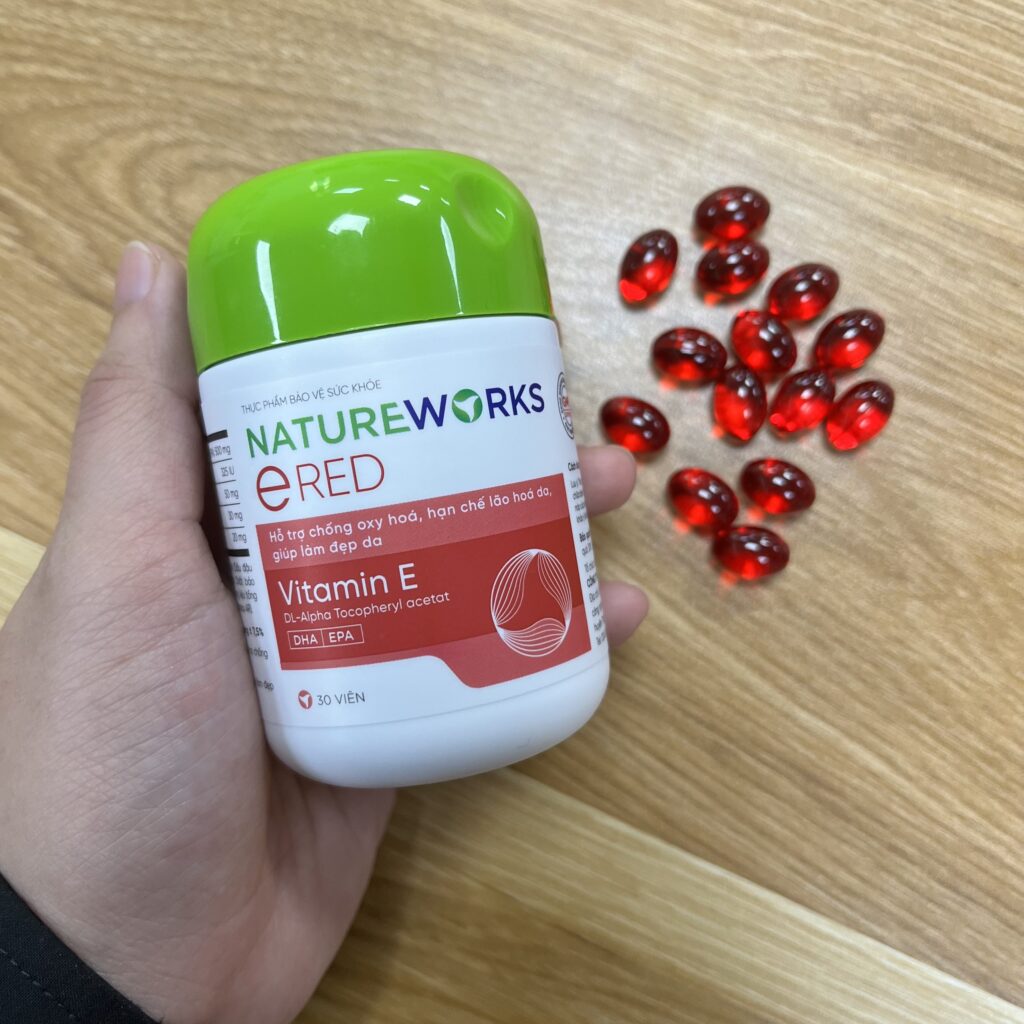viên uống vitamin E đỏ