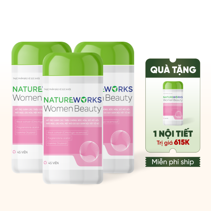 Combo 3 Hộp Nội Tiết Hồi Xuân NatureWorks Tặng Thêm Nội Tiết